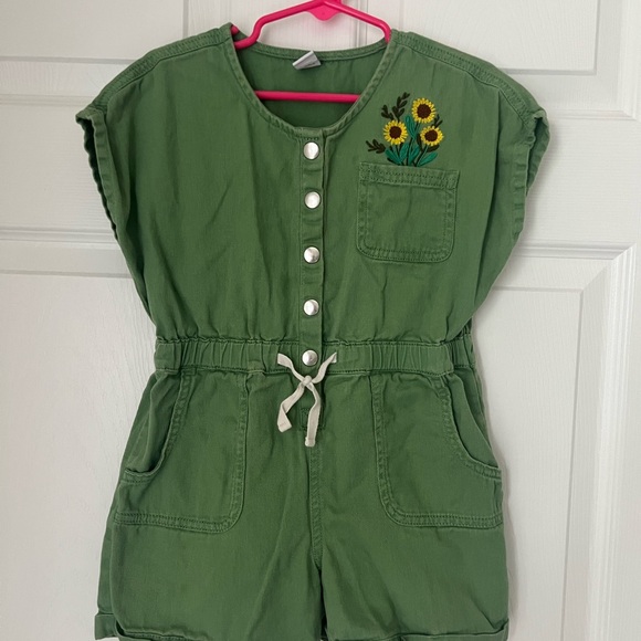 Old Navy Other - Old Navy Romper with Sunflower Embroidery